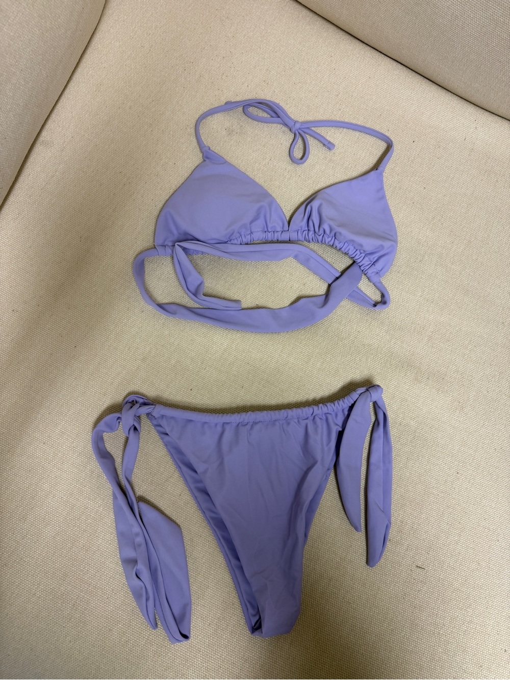 Aqua tropic Purple Tie-Side Bikini Swimsuit